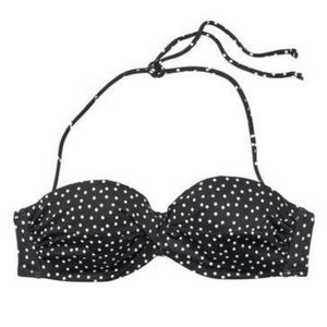 NWT Victoria’s Secret polka dot capri ruffle swim bottoms & Mallorca bandeau top